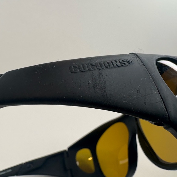 Cocoons C402Y Slime Line Sunglasses Yellow lens Sunglasses Fitovers - Picture 9 of 13